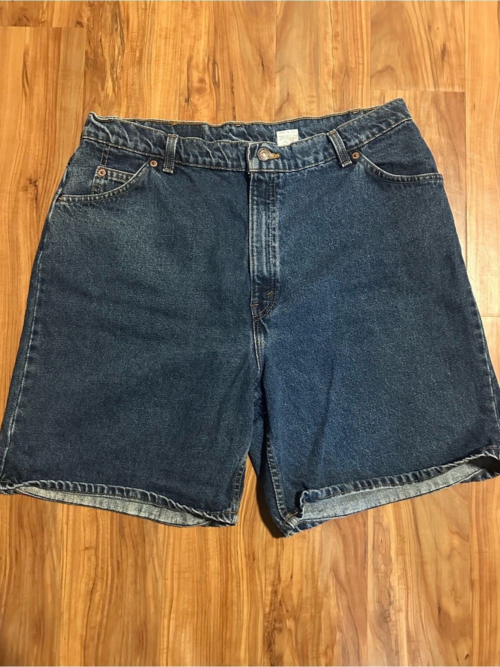 Vintage Levi's Orange Tab High-Rise Denim Shorts - Women's Size 18